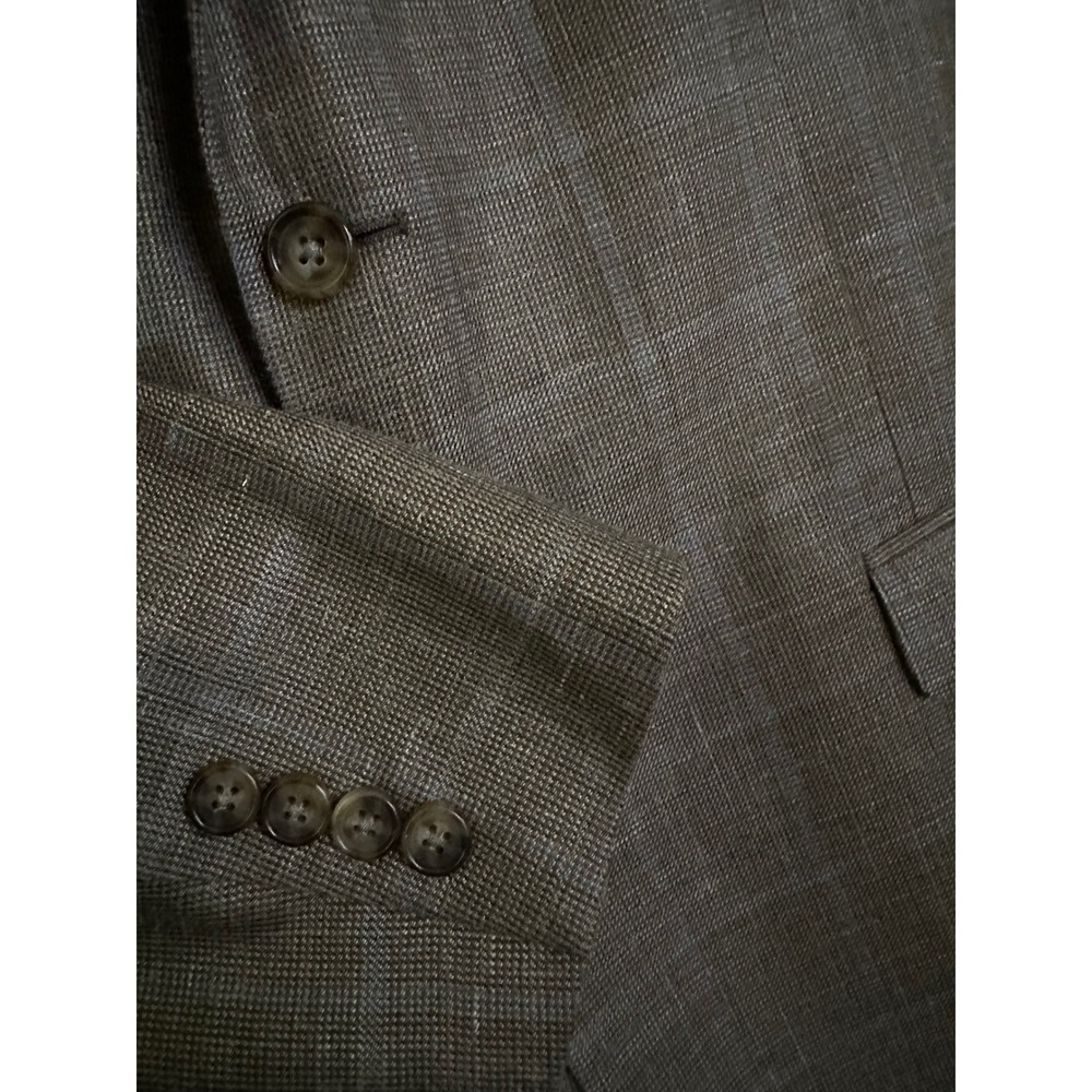 Lauren Ralph Lauren Men's Brown Plaid Wool Blazer Jacket Suit Sport Coat 46‎